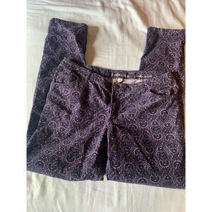 Lands’ End floral corduroys